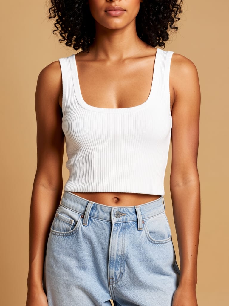 Crop top de punto acanalado — 4