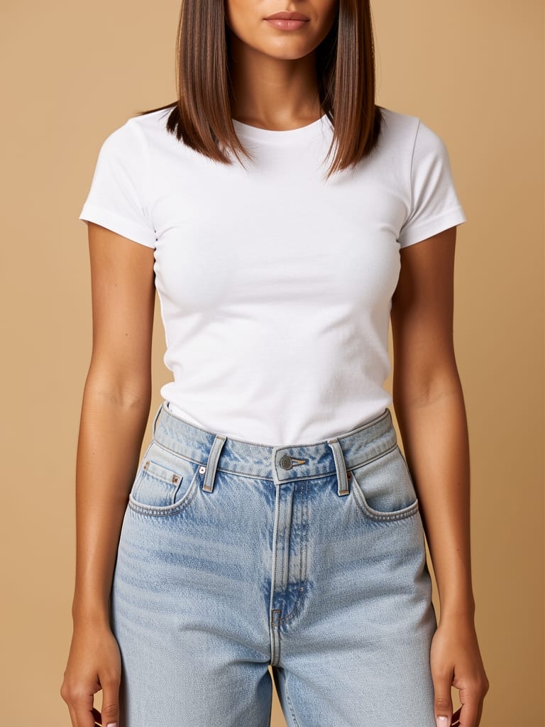 Jeans de pierna ancha y tiro alto — 4