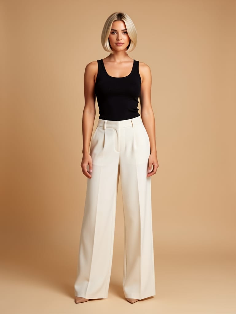 Calça wide alfaiataria