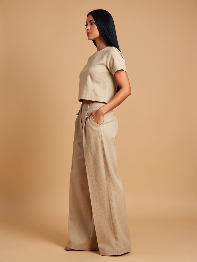 Conjunto linho cropped — 3