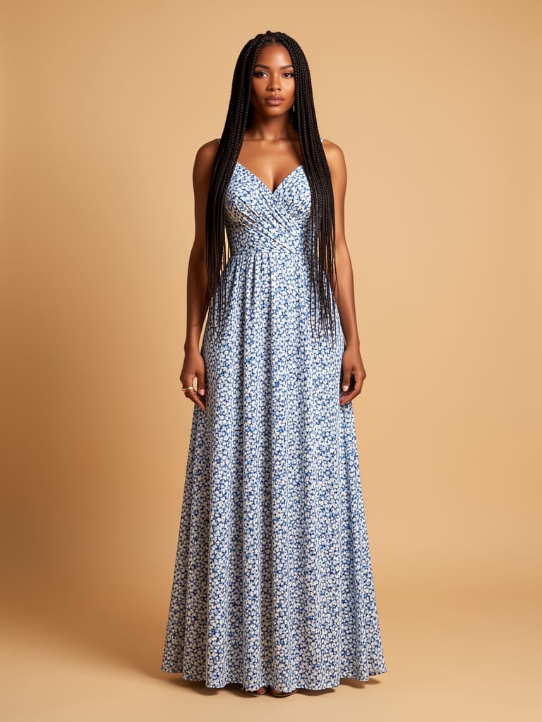 Vestido longo floral